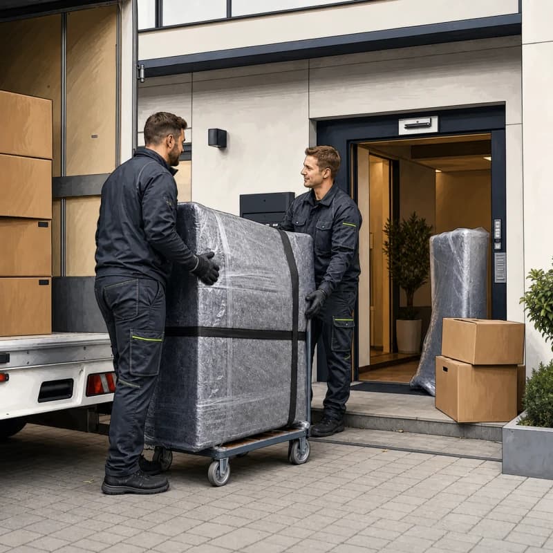 Transport zum und vom Lager